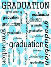 Custom Celebrate Graduation With Blue Polk Backdrop Photography Shopbackdrop